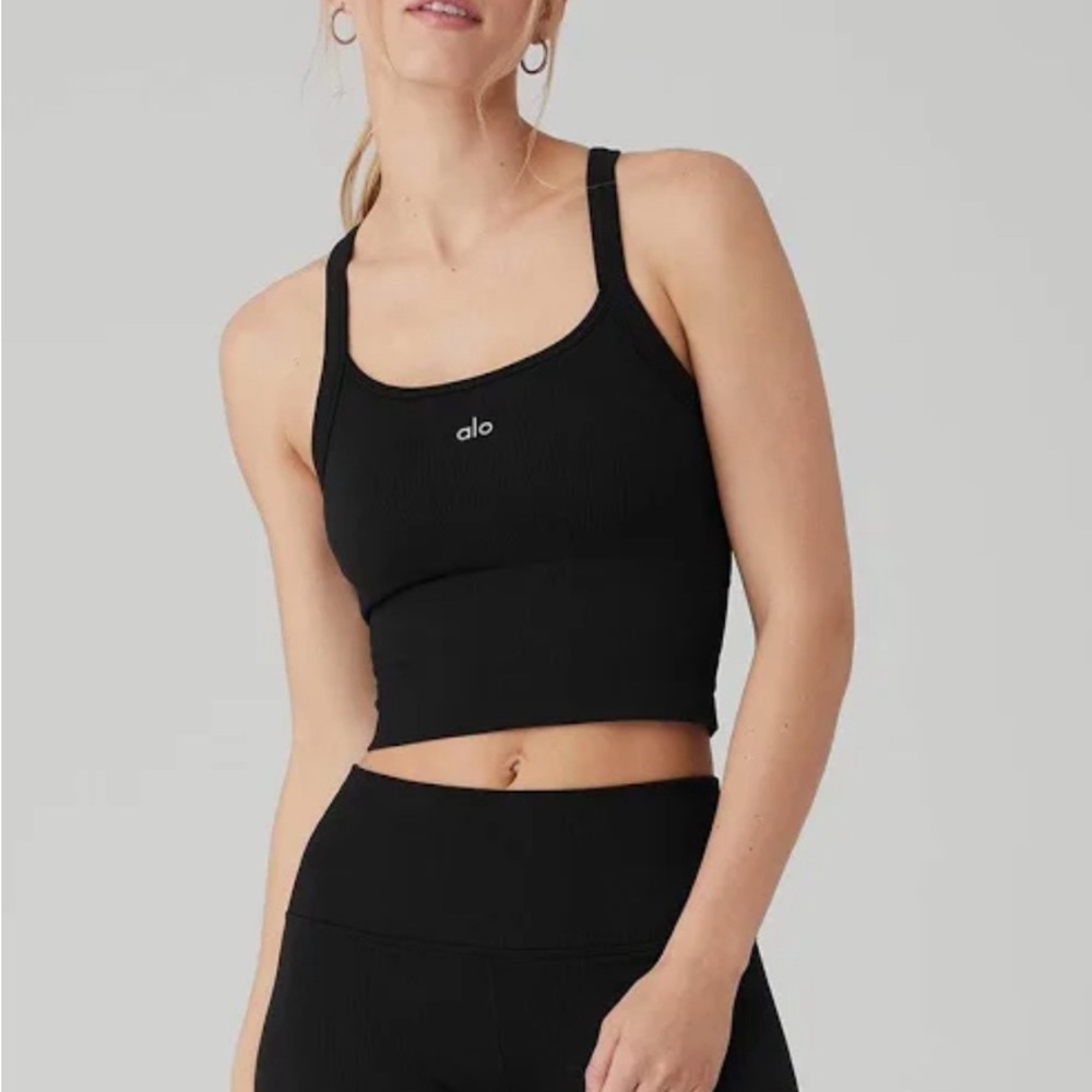 Alo Yoga Seamless Ribbed Favorite Bra Tank